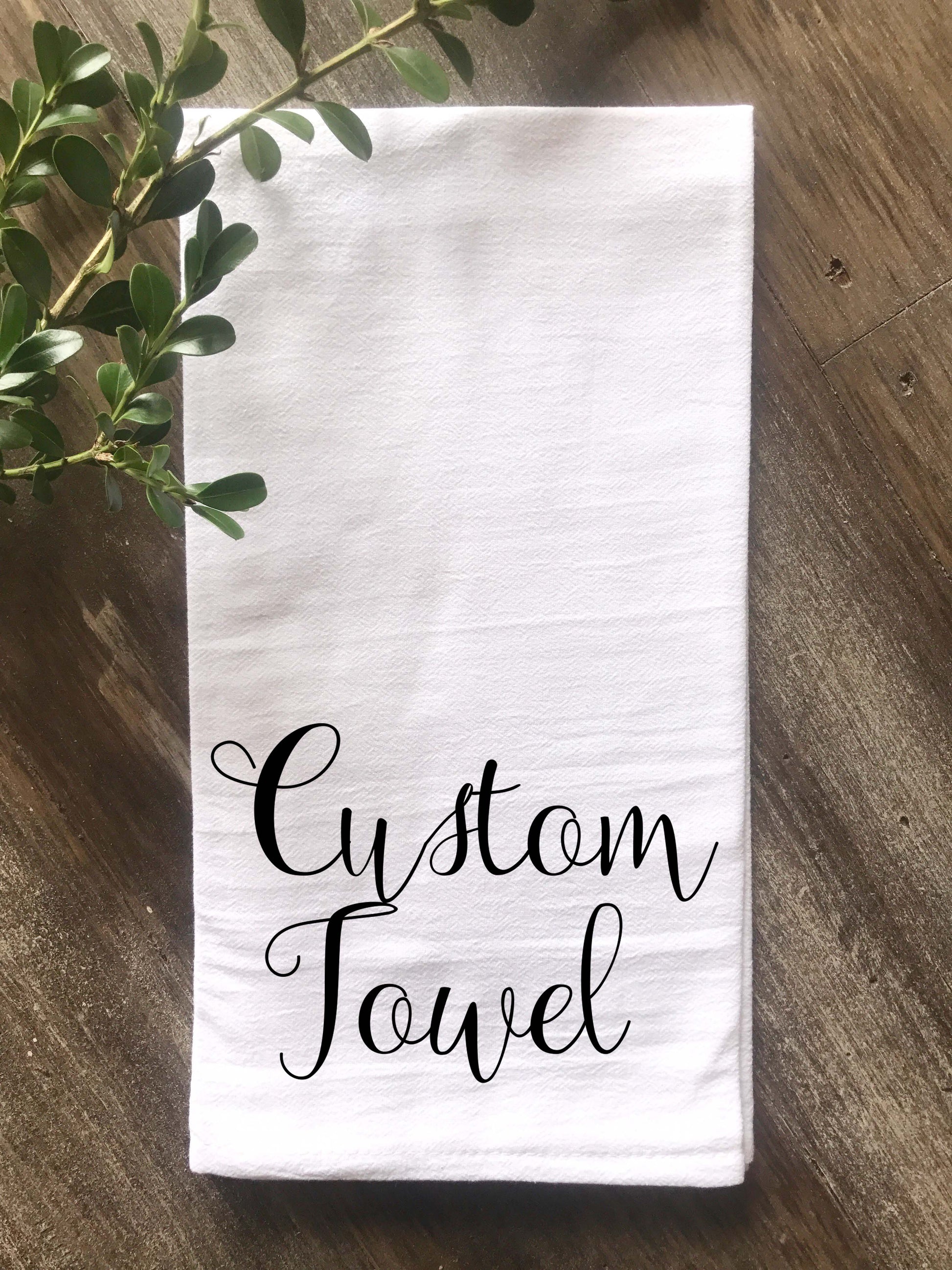 Custom Tea Towel Design, Recipe Towel - Returning Grace Designs