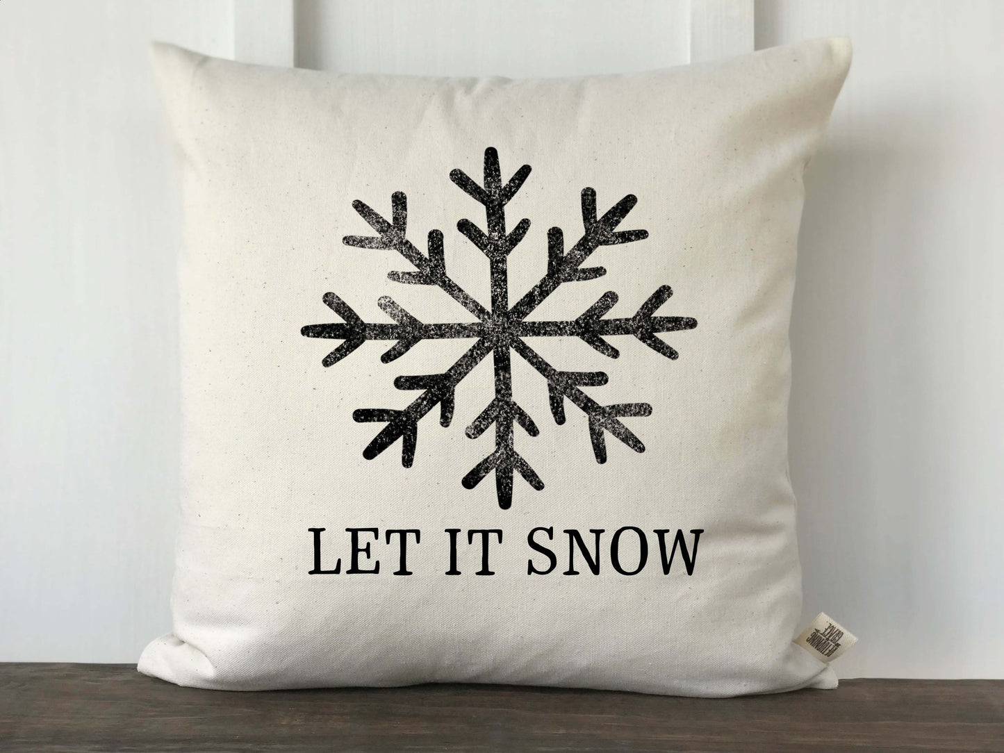 Let It Snow Pillow Cover - Returning Grace Designs