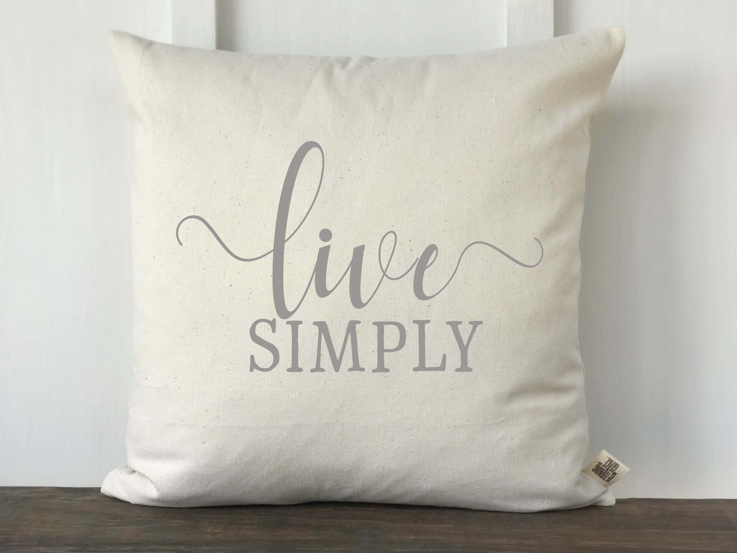 Live Simply Pillow Cover - Returning Grace Designs
